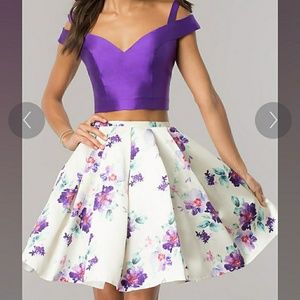 Two piece prom dress